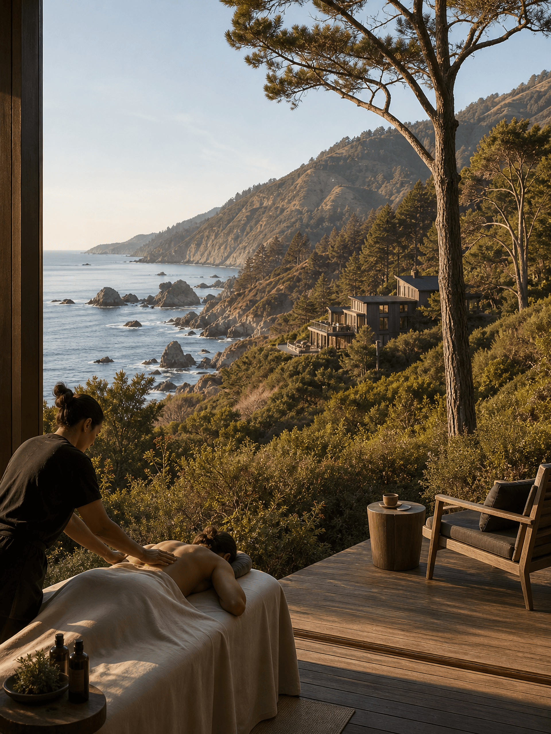 The calm of the wellness spaces at Aster House