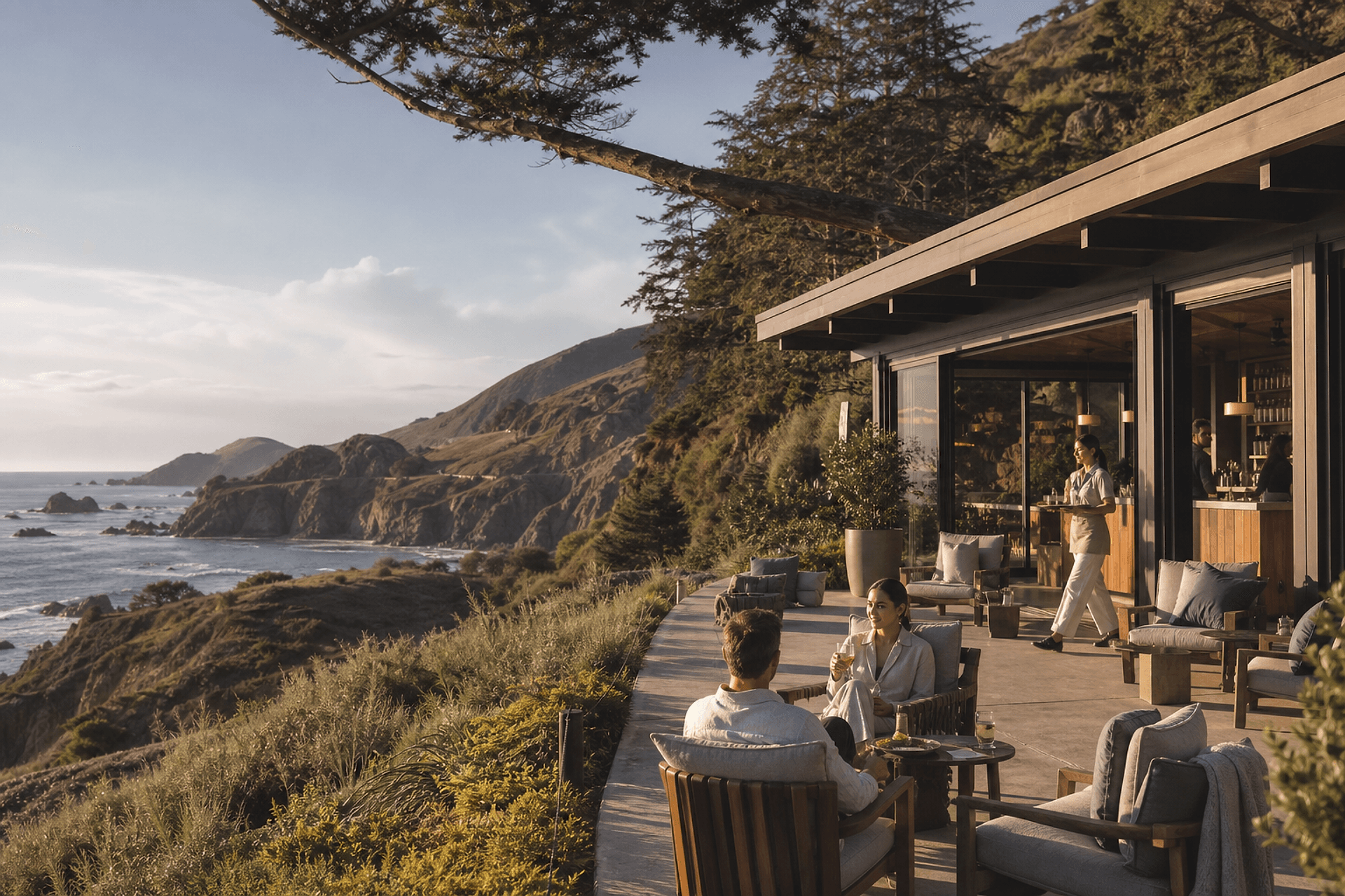 The Big Sur landscape surrounding Aster House